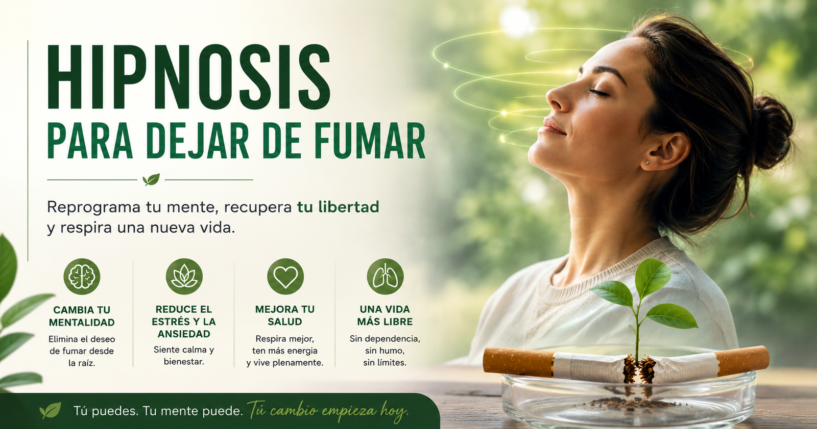 Hipnosis para dejar de fumar: qué es y cómo funciona realmente